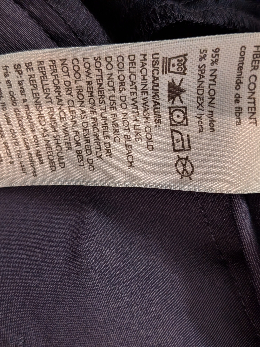Eddie Bauer Men's Dark Navy Stretch Chinos - Picture 8 of 8